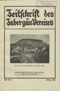 Titelblatt der Ausgabe 1934 I
