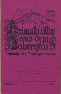 Titelblatt der Ausgabe 1937 I