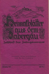 Titelblatt der Ausgabe 1939 I