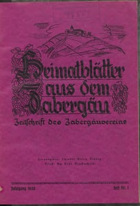 Titelblatt der Ausgabe 1940 I