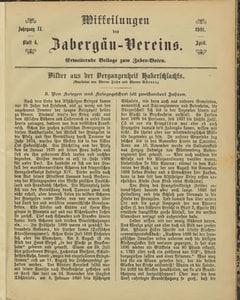 Titelblatt der Ausgabe 1901 IV