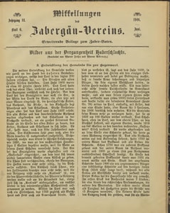 Titelblatt der Ausgabe 1901 VI