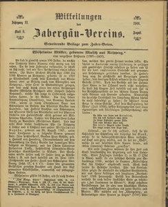 Titelblatt der Ausgabe 1901 VIII