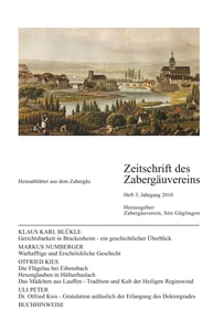 Titelblatt der Ausgabe 2010 III