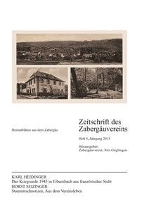 Titelblatt der Ausgabe 2013 IV