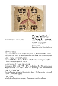 Titelblatt der Ausgabe 2018 III+IV