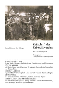 Titelblatt der Ausgabe 2019 III+IV