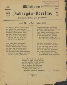 Titelblatt der Ausgabe 1900 I