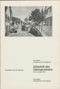 Titelblatt der Ausgabe 1980 IV