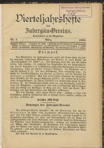 Titelblatt der Ausgabe 1902 I