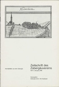 Titelblatt der Ausgabe 1988 IV