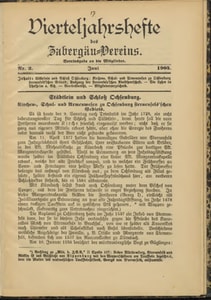 Titelblatt der Ausgabe 1903 II
