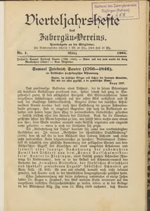 Titelblatt der Ausgabe 1904 I