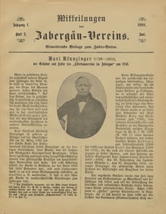 Titelblatt der Ausgabe 1900 II