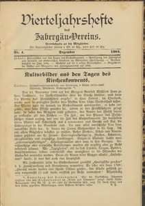 Titelblatt der Ausgabe 1904 IV