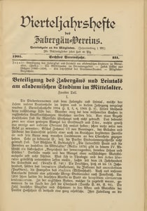 Titelblatt der Ausgabe 1905 III