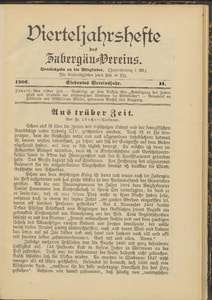 Titelblatt der Ausgabe 1906 II