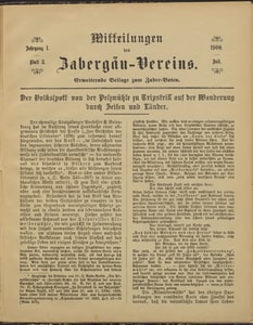 Titelblatt der Ausgabe 1900 III