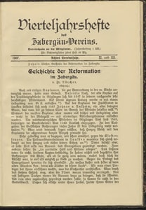 Titelblatt der Ausgabe 1907 II+III