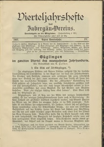 Titelblatt der Ausgabe 1907 IV