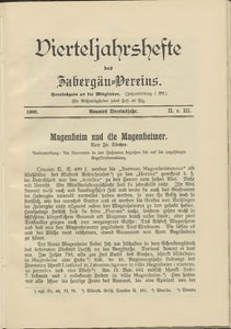 Titelblatt der Ausgabe 1908 II+III