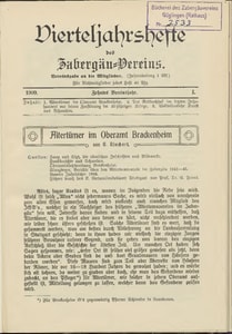 Titelblatt der Ausgabe 1909 I