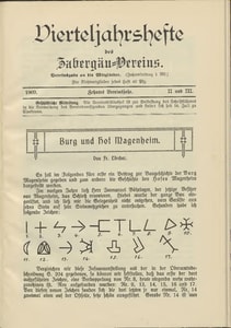 Titelblatt der Ausgabe 1909 II+III