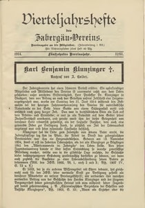 Titelblatt der Ausgabe 1914 II+III