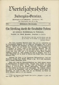 Titelblatt der Ausgabe 1914 IV