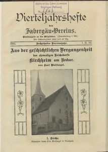 Titelblatt der Ausgabe 1915 I+II+III