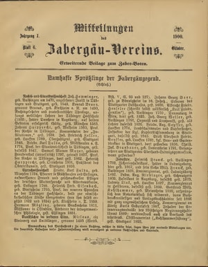 Titelblatt der $ausgabe