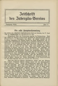 Titelblatt der Ausgabe 1926 III