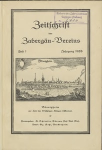 Titelblatt der Ausgabe 1928 I