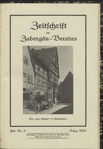 Titelblatt der Ausgabe 1930 III